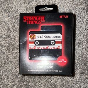 Stranger Things Hellfire Lives AirPods Pro Case - Black and Red